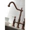 Kingston Brass KS127PLBSAC Heritage Bridge Kitchen Faucet W/ Brass Sprayer, Copper KS127PLBSAC - alternate 2